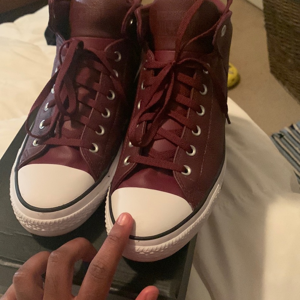 Converse ct high deep bordeau